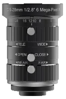 05-28mm, F2.8, 1/2.8", 850nm, C-mount lens (LS-FFL-1709)
