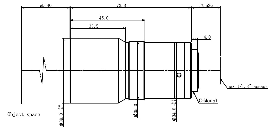 LS-TCL-0489 dimensions (mm)