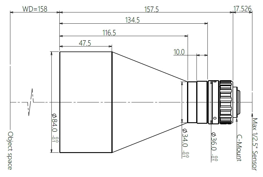 LS-TCL-0484 dimensions (mm)
