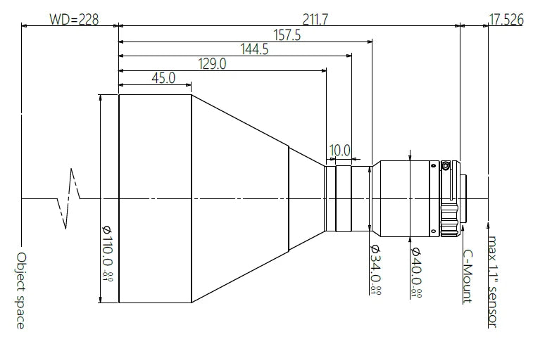 LS-TCL-0545 dimensions (mm)