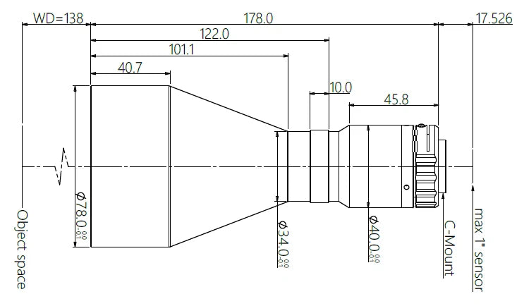 LS-TCL-0550 dimensions (mm)