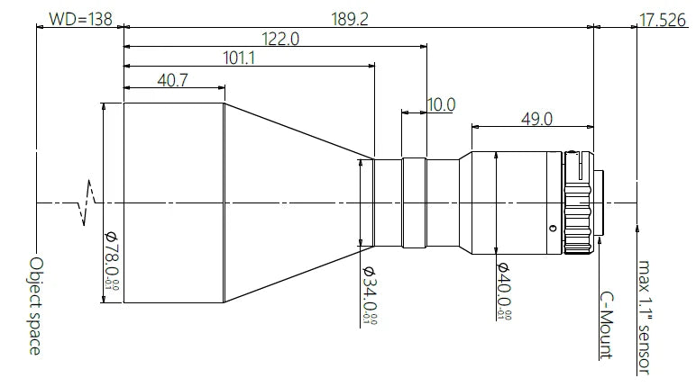 LS-TCL-0553 dimensions (mm)