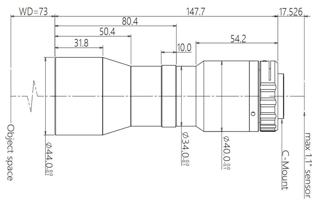 LS-TCL-0565 dimensions (mm)