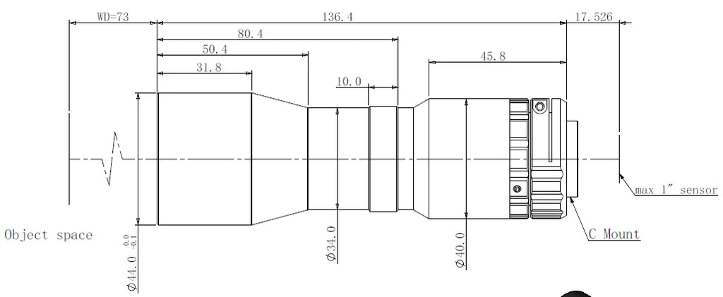 LS-TCL-0564 dimensions (mm)