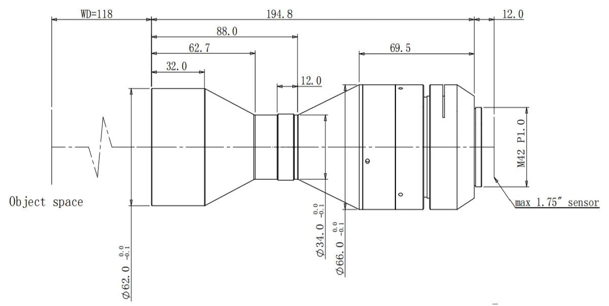 LS-TCL-0531 dimensions (mm)