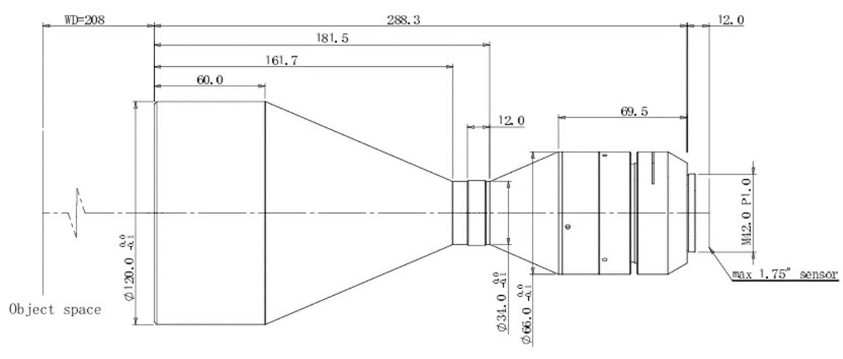 LS-TCL-0552 dimensions (mm)
