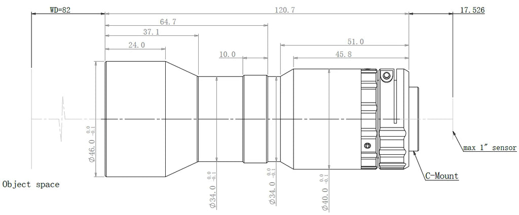 LS-TCL-0556 dimensions (mm)