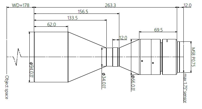 LS-TCL-0559 dimensions (mm)