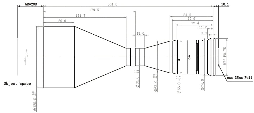 LS-TCL-0699 dimensions (mm)