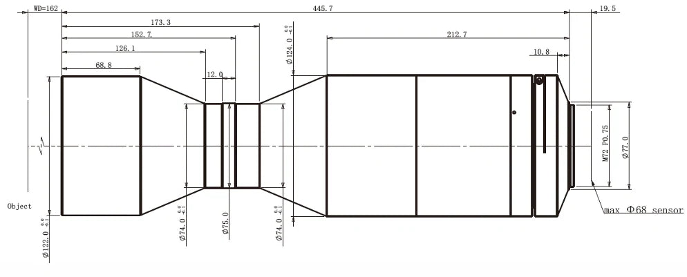 LS-TCL-0692 dimensions (mm)