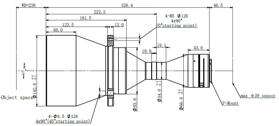 LS-TCL-0694 dimensions (mm)