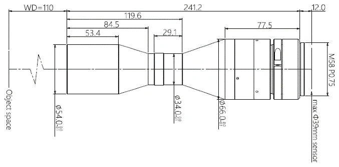 LS-TCL-0705 dimensions (mm)