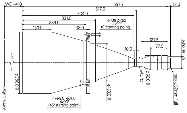 LS-TCL-0696 dimensions (mm)