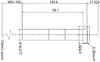 LS-HY-2-150 dimensions (mm)