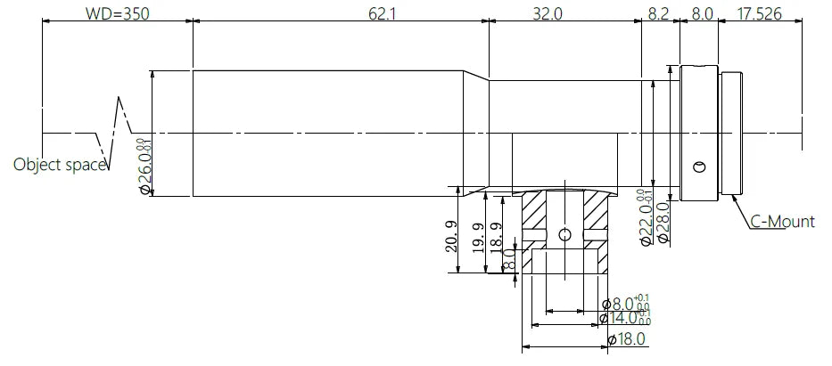 LS-TCL-0513 dimensions (mm)