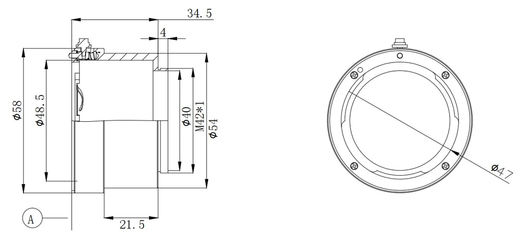 LS-LXR-0301 dimensions (mm)