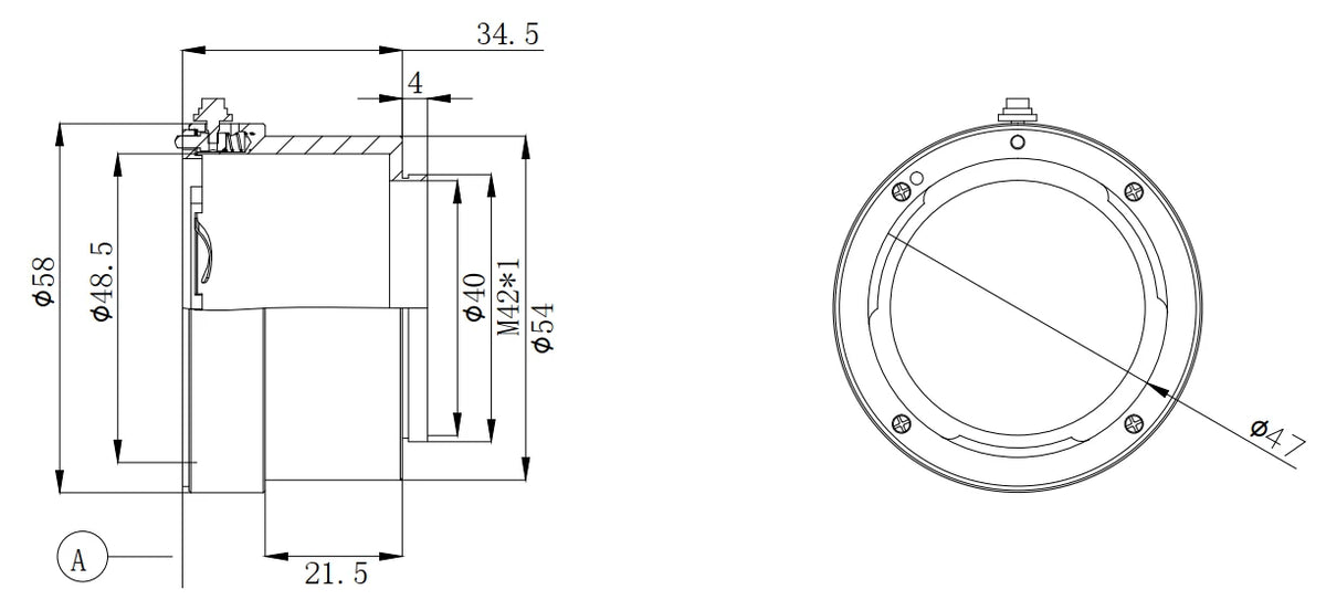 LS-LXR-0301 dimensions (mm)