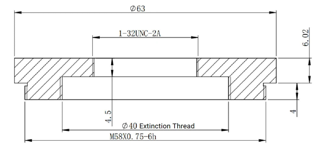 LS-LXR-0302 dimensions (mm)