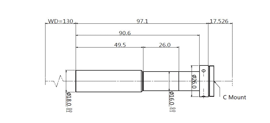 LS-TCL-0520 dimensions (mm)