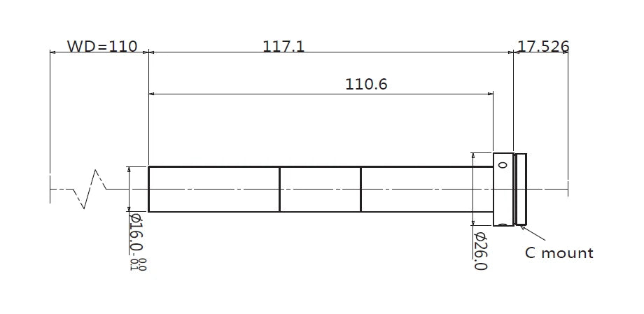 LS-HY-3-110 dimensions (mm)