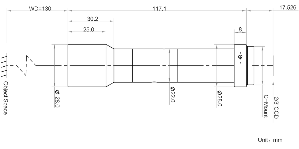 LS-TCL-0789 dimensions (mm)