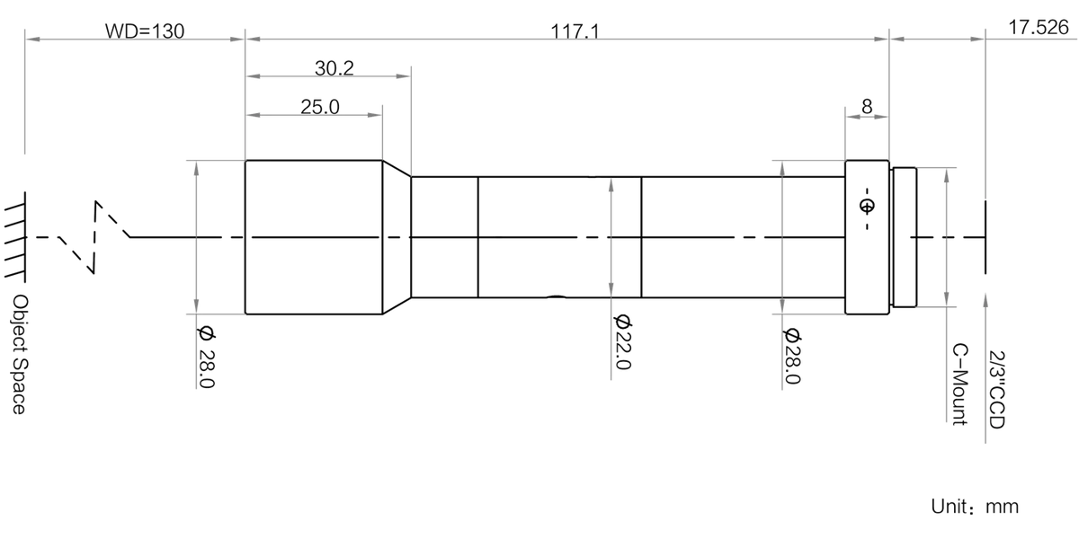 LS-TCL-0789 dimensions (mm)