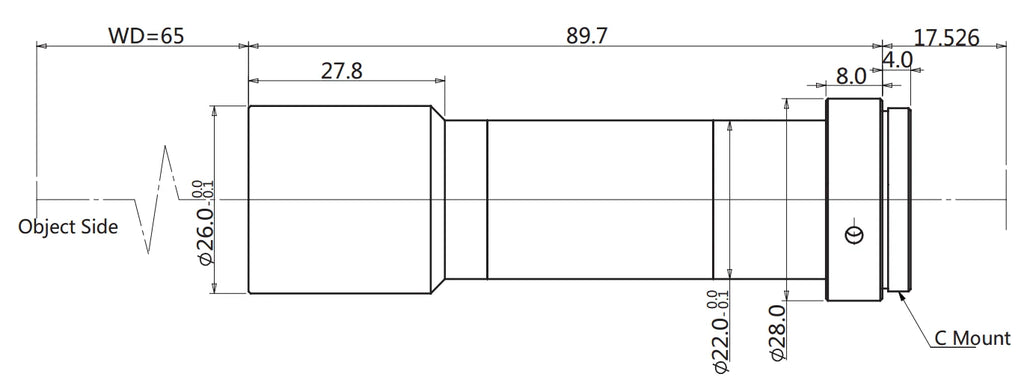 LS-MY-08-65-MP dimensions (mm)
