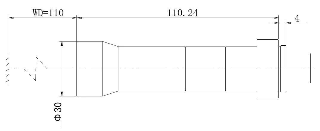 LS-MY-4-110-MP dimensions (mm)