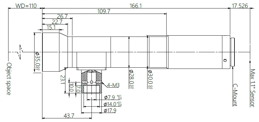 LS-KT-3-110C dimensions (mm)