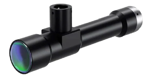 Object-Side Telecentric Lens, 4x, 108 mm WD, 1.1", coaxial light port (LS-TCL-0614)