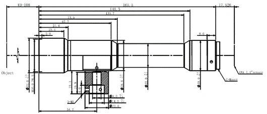 LS-TCL-0614 dimensions (mm)
