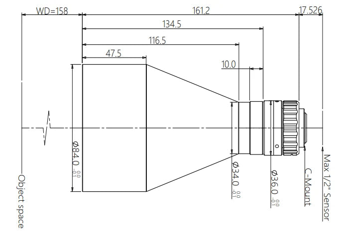 LS-TCL-0485 dimensions (mm)