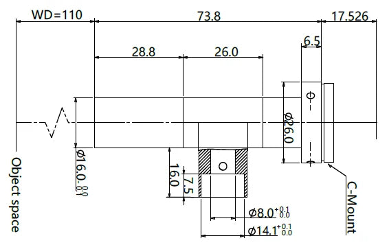LS-TCL-0498 dimensions (mm)