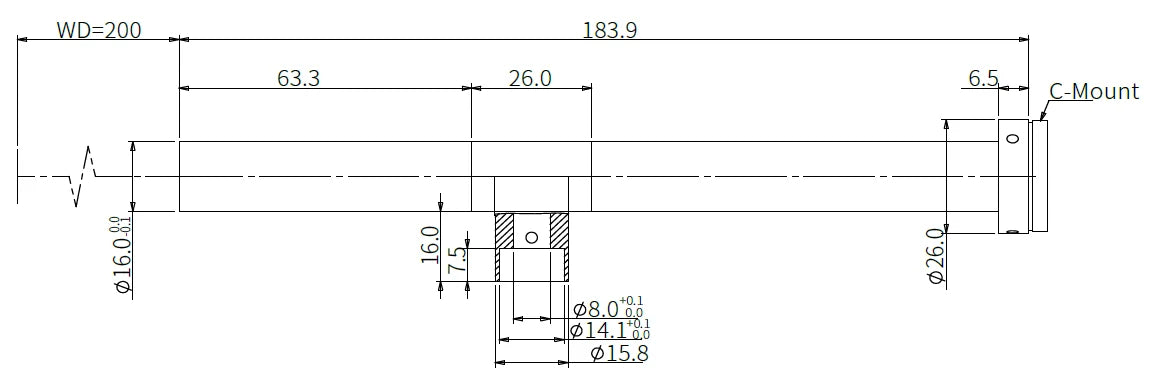 LS-TCL-0507 dimensions (mm)