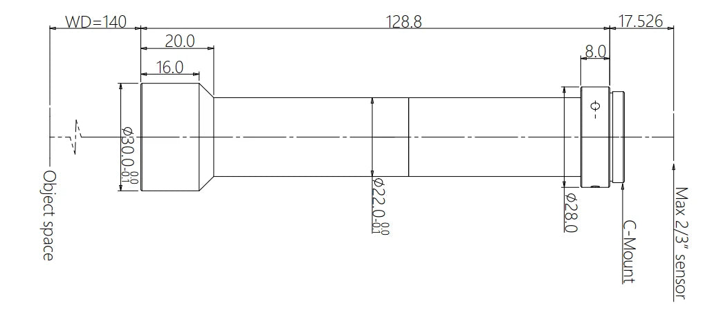 LS-MY-03-140 dimensions (mm)