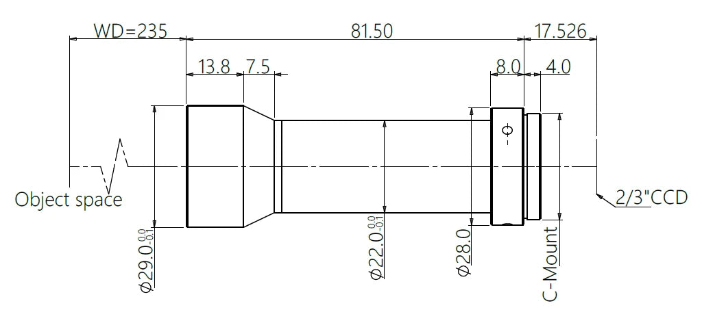 LS-TCL-0804 dimensions (mm)