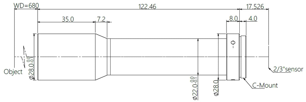 LS-MY-015-680 dimensions (mm)