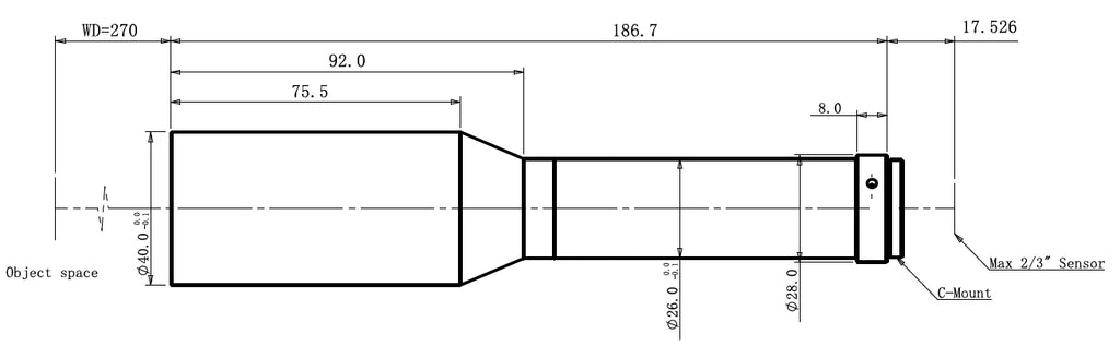 LS-TCL-0770 dimensions (mm)