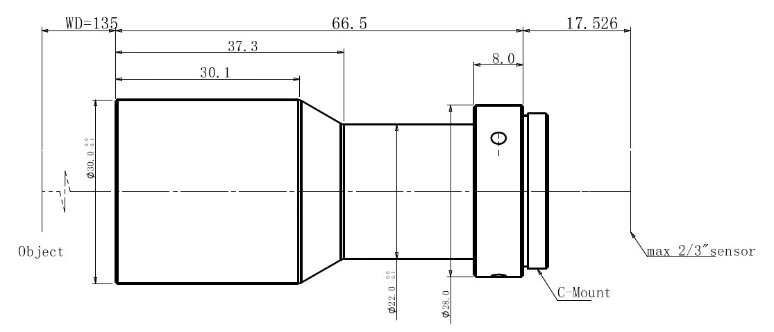 LS-TCL-0803 dimensions (mm)