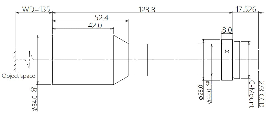 LS-TCL-0808 dimensions (mm)