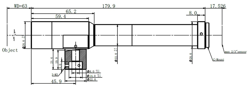 LS-MY-8-63C dimensions (mm)