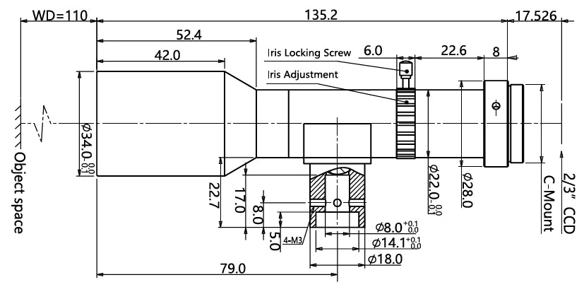 LS-TCL-0765 dimensions (mm)