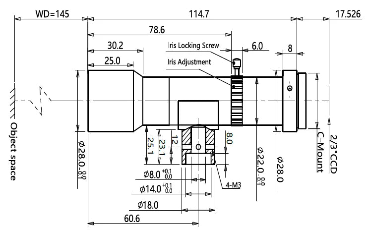 LS-TCL-0780 dimensions (mm)