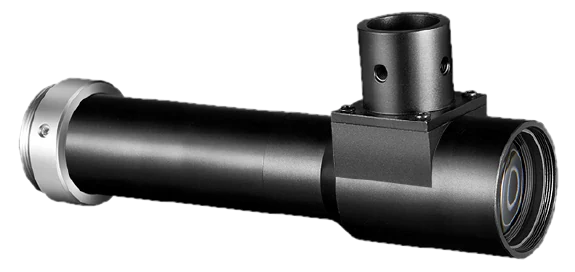 Object-side telecentric lens, 1x, 63 mm WD, 2/3", coaxial light port