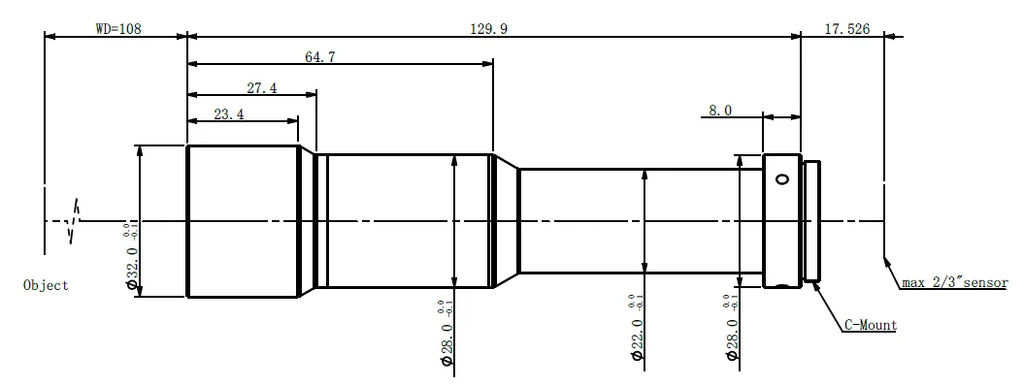 LS-MY-2-108 dimensions (mm)