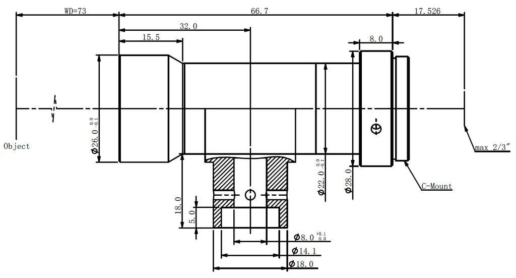 LS-TCL-0811 dimensions (mm)