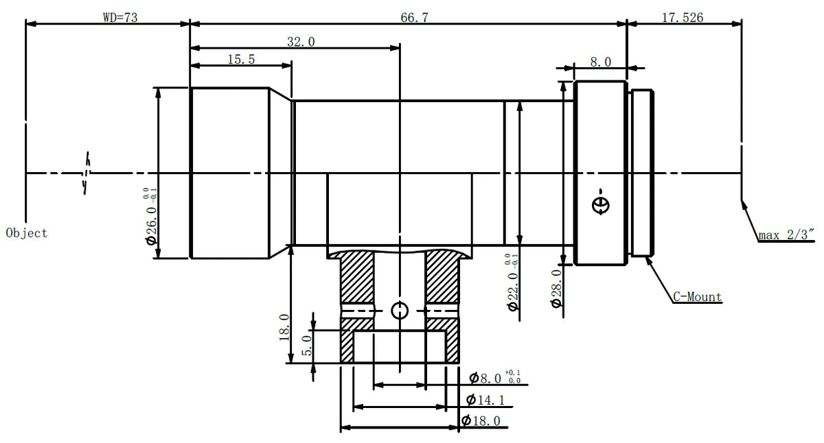 LS-TCL-0811 dimensions (mm)