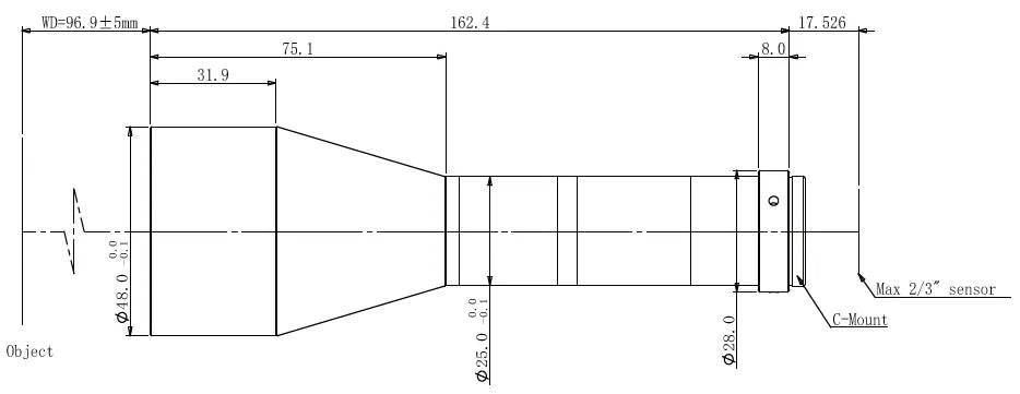 LS-TCL-0813 dimensions (mm)