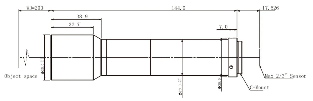 LS-TCL-0800 dimensions (mm)