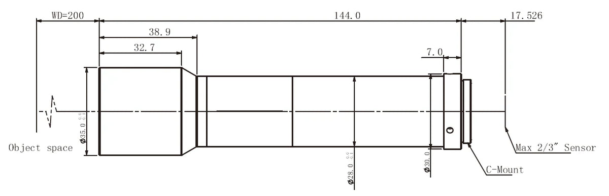 LS-TCL-0800 dimensions (mm)